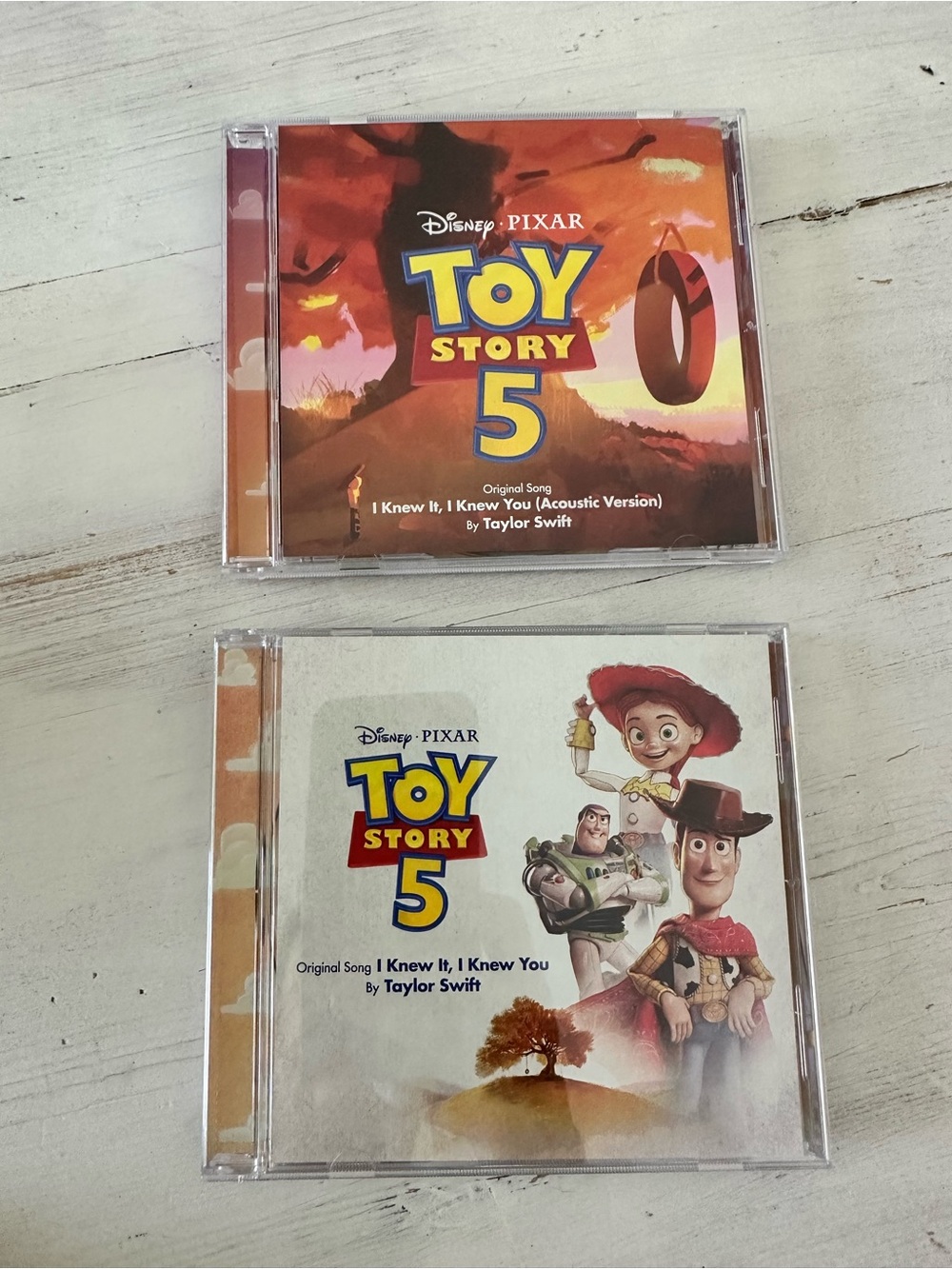 Toy Story 5 Taylor swift cds cd i knew it i knew you new Disney singles movie